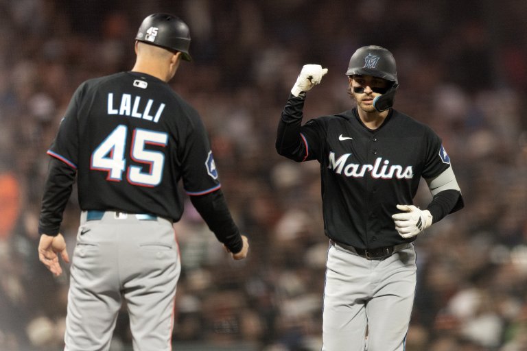Marlins' bats erupt to back Alcantara's quality start, win the series-opener