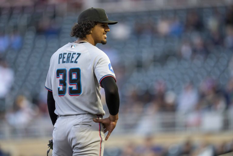 Eury Pérez solid, but Miami’s bats go quiet in Tuesday’s series opener