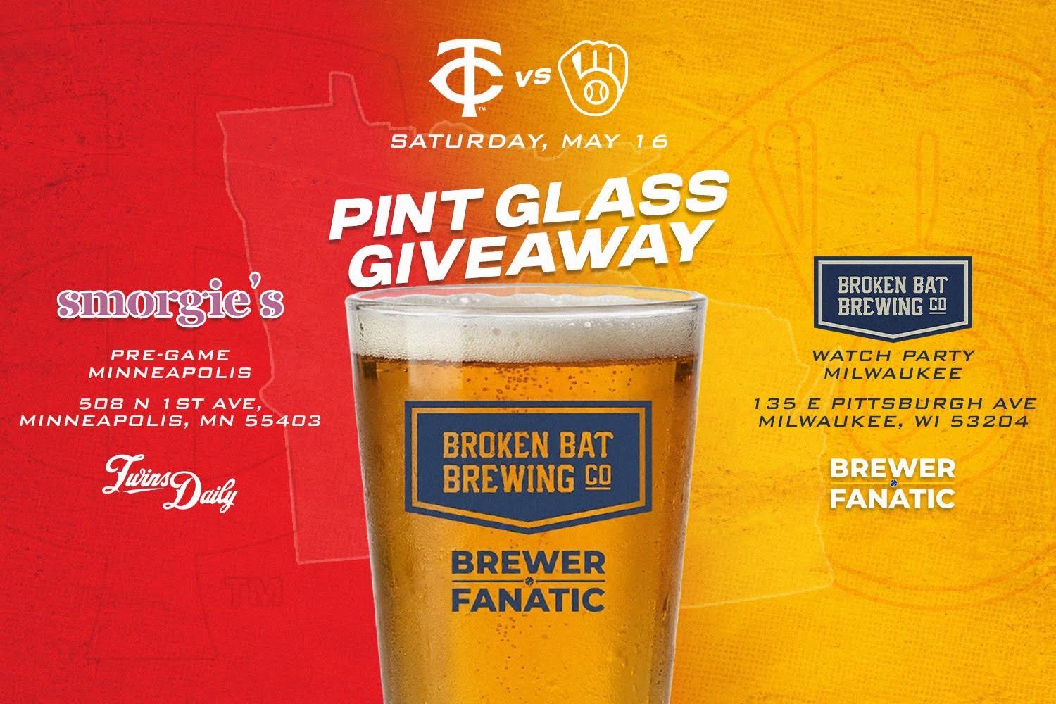 More information about "Brewer Fanatic and Broken Bat Brewery Team Up for Exclusive Pint Glass Giveaway"