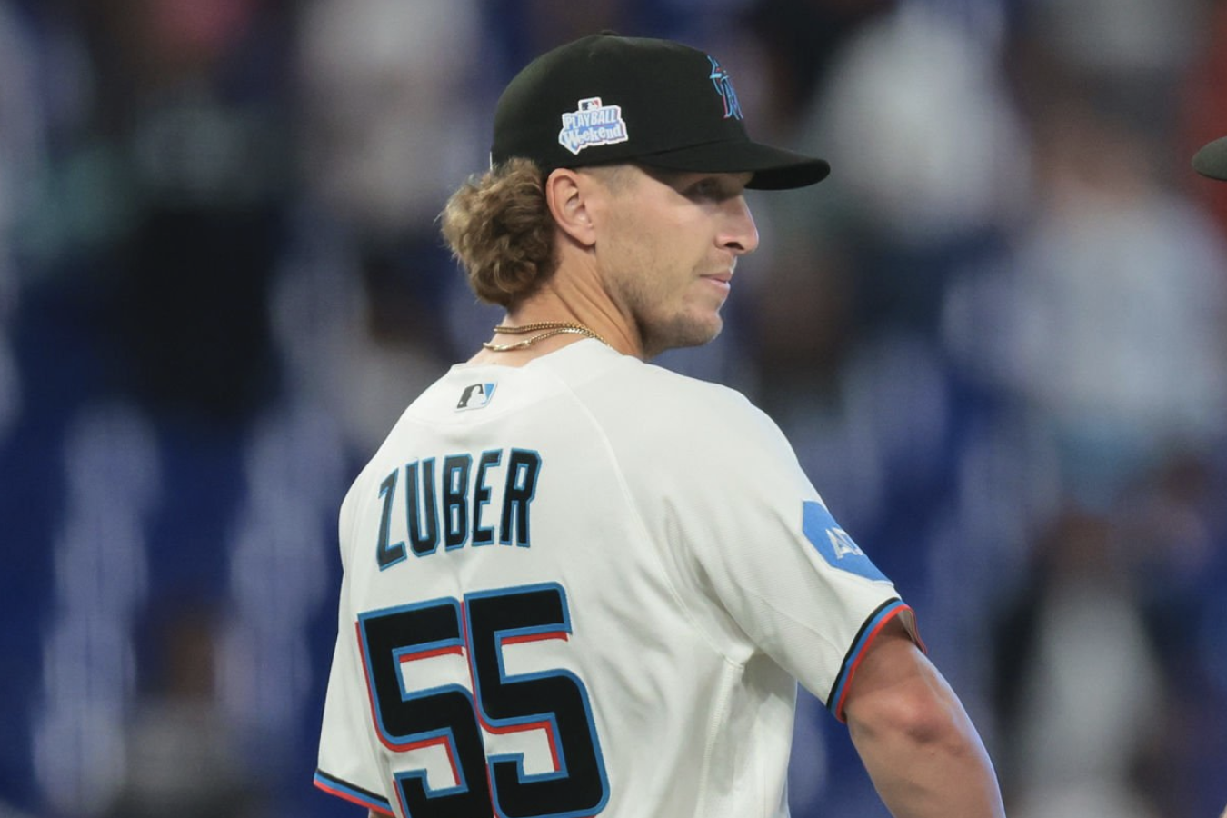 More information about "Dream realized: Marlins hold on as Zuber secures first save"
