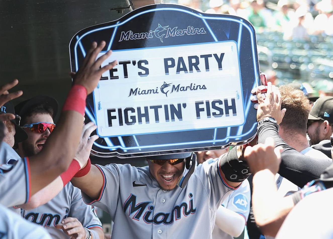 More information about "Marlins make home run history, sweep A's in Sacramento"