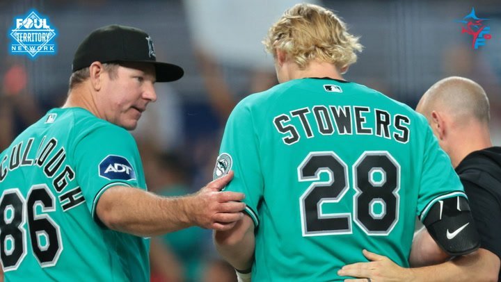 Marlins to use Conine, Pauley, Jiménez at first base with Stowers out